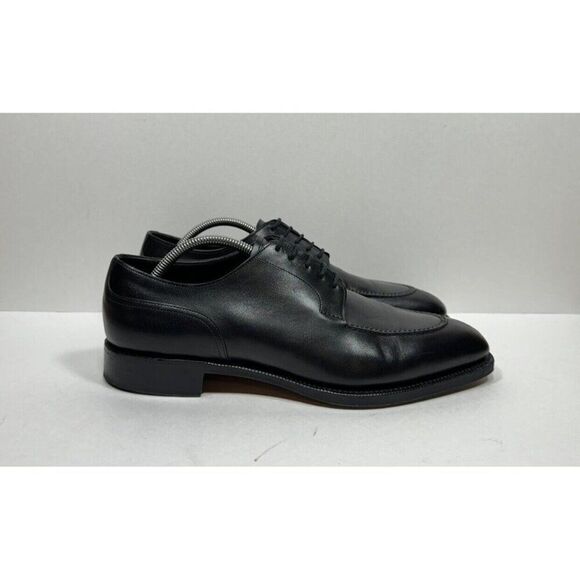 Edward Green Dover 606 Men's Black Leather Derby Shoes US Size 10 - Picture 1 of 9